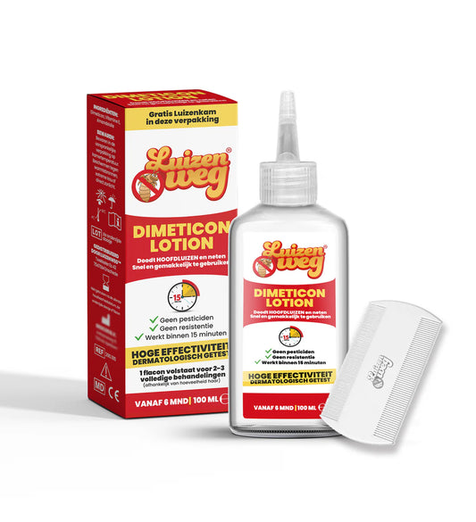 Luizenshampoo Dimeticon 97% – 100 ml (met gratis kam)