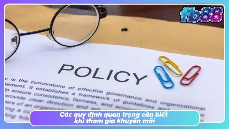 Khuyến mãi FB88 với các quy định cần tuân thủ