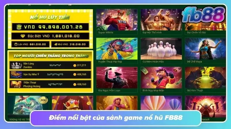 Ưu thế vượt trội giúp Slot FB88 thu hút hàng triệu hội viên